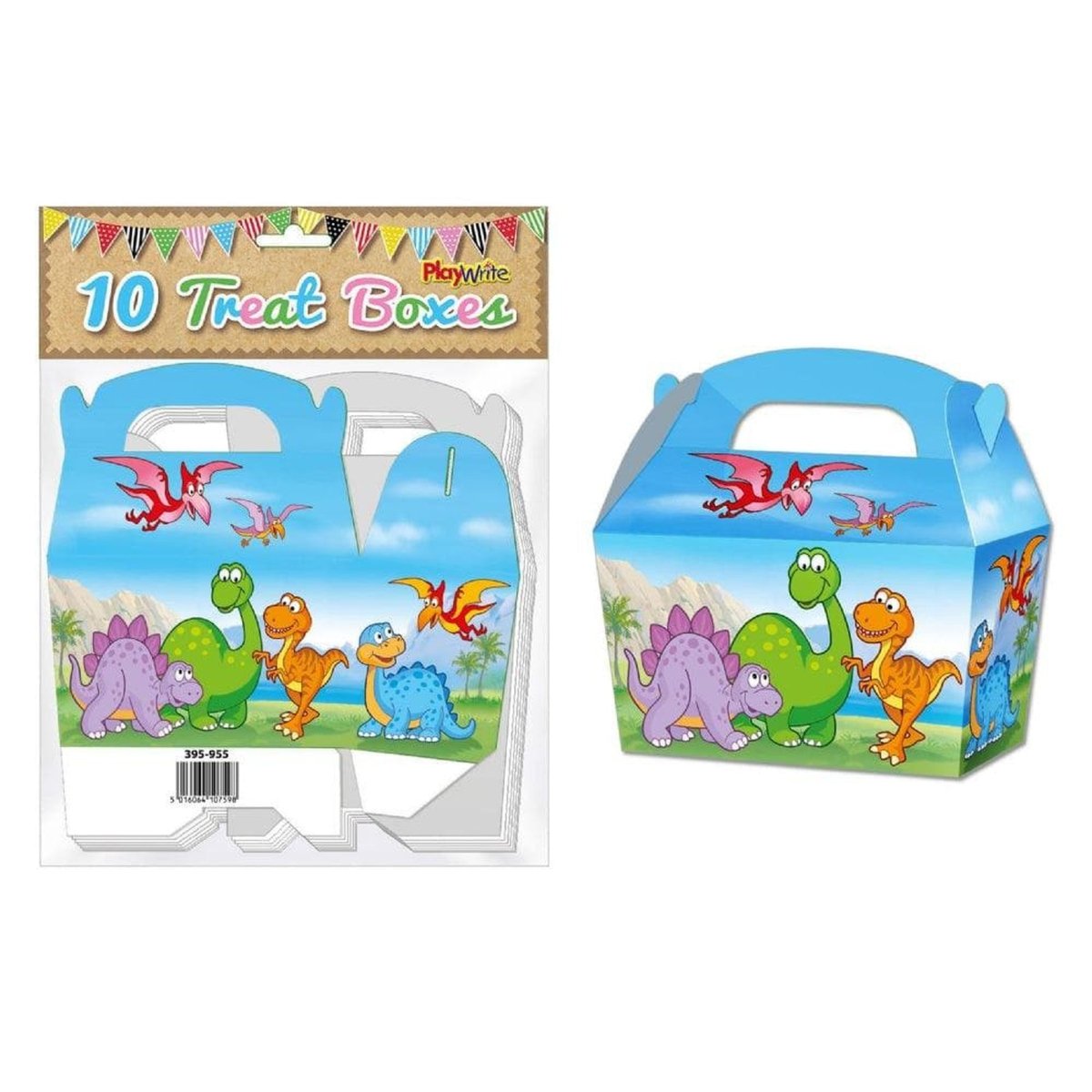 Dinosaur Treat Box 12cm Pack of 10 - PoundToys